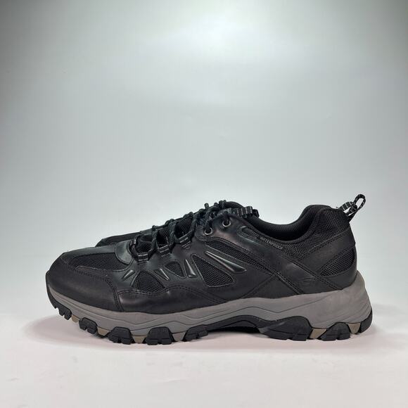 Skechers Relaxed Fit Selmen Enago Black Waterproof Hiking Shoes 66275 Mens Sz 13 main image 8